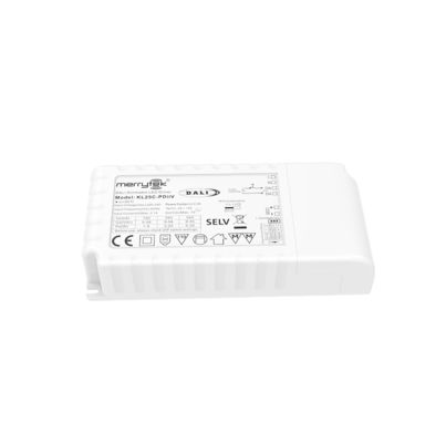 25W CC 150mA to 550mA DALI2 dimmable slim led driver with 5 years warranty