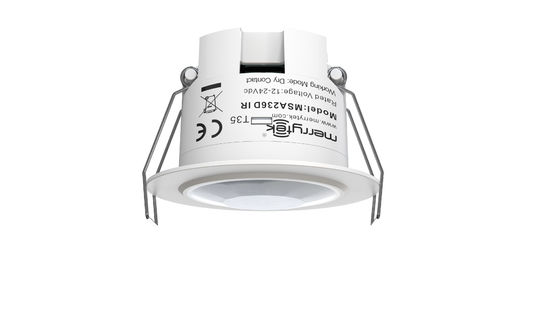 Compact size 360-degree PIR motion sensor light controller without dry contact output